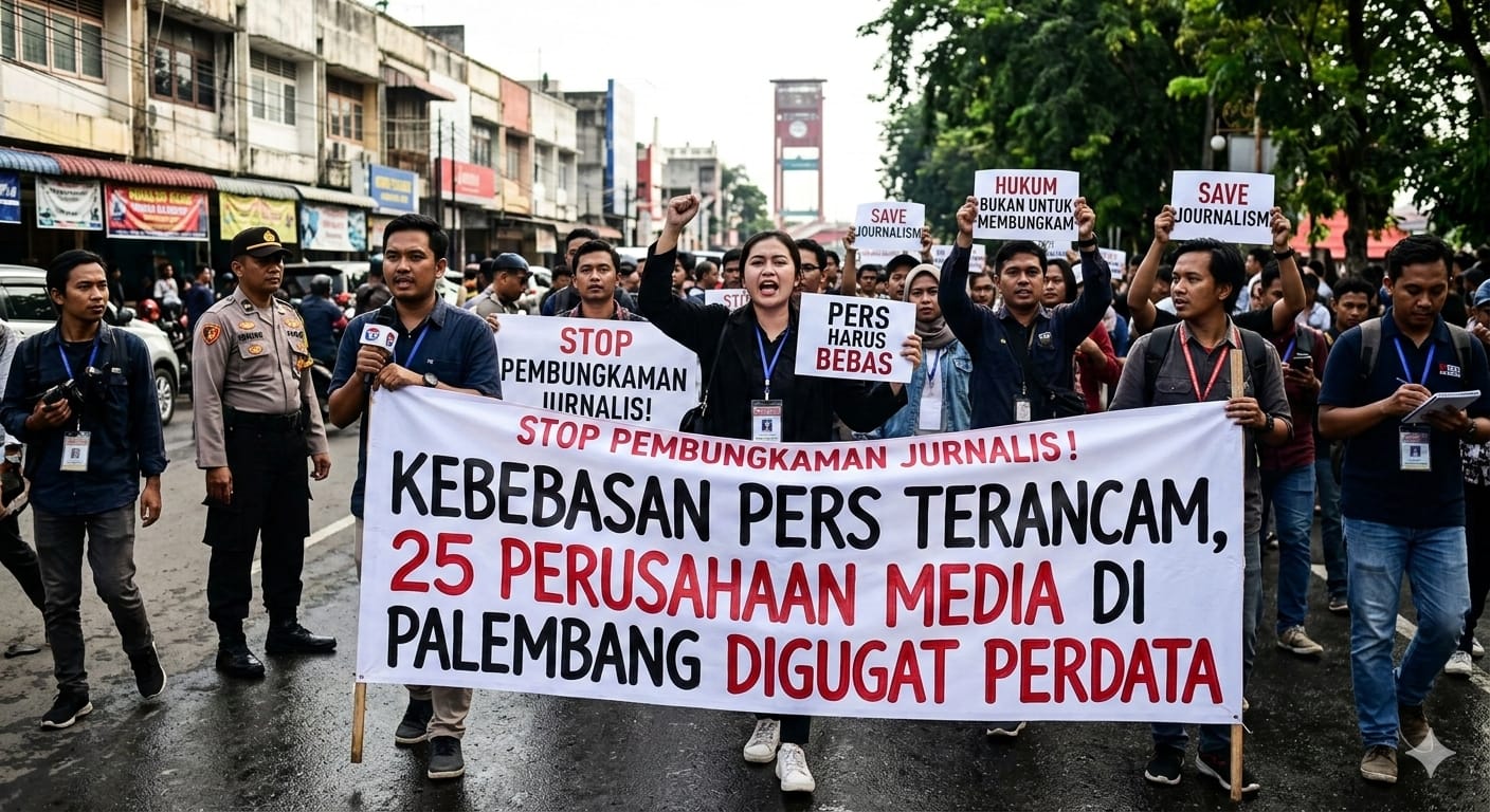 Palembang Darurat Pers: 25 Media 'Dikepung' Gugatan Perdata