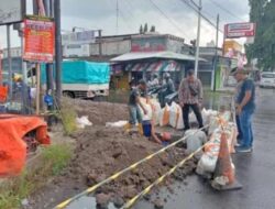 Perbaikan Pipa di Jl. Jenderal Sudirman Pemalang