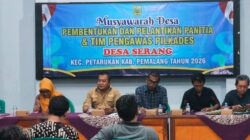 Kawal Tahapan Pilkades 2026, Camat Petarukan Pimpin Musdes Pembentukan Panitia di Desa Serang