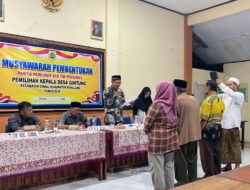 Kawal Pilkades Damai se-Kecamatan Comal, Desa Gintung Resmi Miliki Panitia Pemilihan Baru