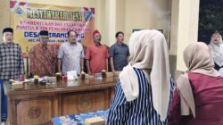 Anggota Koramil dan Polsek Petarukan menghadiri Musdes pembentukan panitia Pilkades di Desa Sirangkang