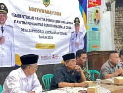 Kawal Tahapan Pilkades 2026, Pemerintah Kecamatan Comal Terjun Langsung Fasilitasi Musdes di Desa Sarwodadi
