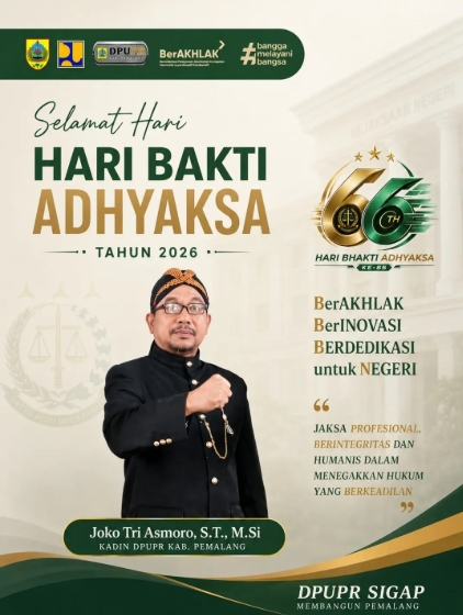 Peringati HBA ke-66, DPUPR Pemalang Tekankan Semangat BerAKHLAK dan Berdedikasi untuk Negeri